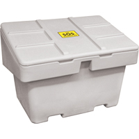 Salt Sand Container SOS™, With Hasp, 42" x 29" x 30", 11 cu. Ft., Grey ND703 | Ottawa Fastener Supply