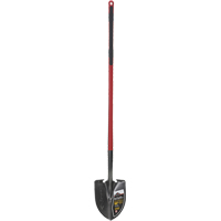 Pro™ Round Point Shovel, Tempered Steel Blade, Fibreglass, Straight Handle NJ247 | Ottawa Fastener Supply