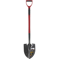 Pro™ Round Point Shovel, Tempered Steel Blade, Fibreglass, D-Grip Handle NJ248 | Ottawa Fastener Supply