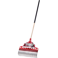 Multi-Purpose Lawn Rake, 20" Blade, 20 Tines, Hardwood Handle, Steel Blade Ottawa Fastener Supply