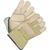 Classic Fitter Gloves with Patch Palm, One Size, Grain Cowhide Palm, Acrylic-Pile Inner Lining Ottawa Fastener Supply