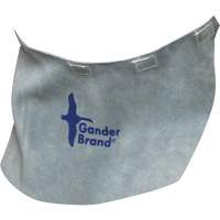 Gander Brand Split Leather Welding Helmet Bib, Pearl Grey Ottawa Fastener Supply