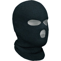Classic 3-Hole Balaclava, Acrylic, Black Ottawa Fastener Supply