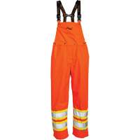 Journeyman&reg; 300D Bib Pants, Polyester, Large, High Visibility Orange Ottawa Fastener Supply
