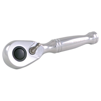 Stubby Quick-Release Ratchet Wrench, 3/8" Drive, Plain Handle Ottawa Fastener Supply