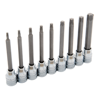 Jeu de douilles longues, Torx, Prise 3/8", 9 mrcx Ottawa Fastener Supply