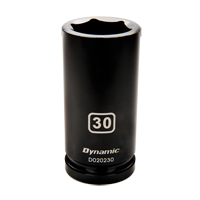 Metric Socket, Impact, 33 mm, 3/4" Drive, 6 Points, Deep Ottawa Fastener Supply