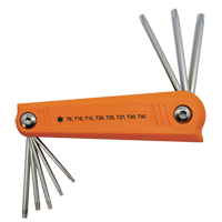 Folding Hex Key Set, 8 Pcs., Torx&reg; Ottawa Fastener Supply