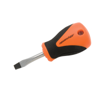 Stubby Slotted Screwdriver, 1/4" Tip, Round, 3-3/4" L, Cushion Grip Handle Ottawa Fastener Supply