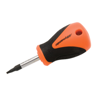 Square Recess Stubby Screwdriver, #1 Tip, Round, 3-4/5" L, Plastic/Wood/Cushion Grip Handle Ottawa Fastener Supply