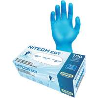 Gants d'examen EDT, Petit, Nitech, 5 mils, Sans poudre, Bleu, Classe 2 Ottawa Fastener Supply