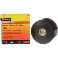 Scotch&reg; Professional Grade Linerless Rubber Splicing Tape, 50.8 mm (2") W x 9 m (30') L, 30 mils, Black Ottawa Fastener Supply