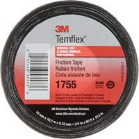 Temflex™ Cotton Friction Tape 1755, 19 mm (3/4") x 18.28 m (60'), Black NJU286 | Ottawa Fastener Supply