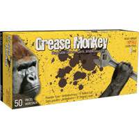 Grease Monkey&reg; Gloves, Large, Nitrile, 8-mil, Powder-Free, Black Ottawa Fastener Supply