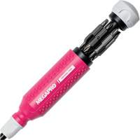 Original Pink 15-in-1 Multi-Bit Screwdriver, 8-37/50" L, Textured Handle Ottawa Fastener Supply