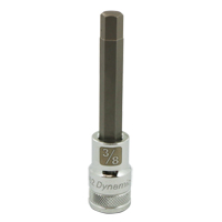 SAE Long Bit Socket, 3/8" x 3.94" L, 1/2" Drive Ottawa Fastener Supply