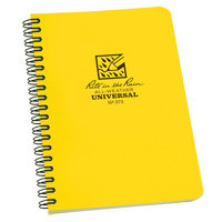 Side-Spiral Notebook, Soft Cover, Yellow, 64 Pages, 4-5/8" W x 7" L Ottawa Fastener Supply