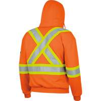 338SF Flame-Resistant Zip Style Hoodie, Men's, X-Large, High Visibility Orange, 22 cal/cm² Ottawa Fastener Supply
