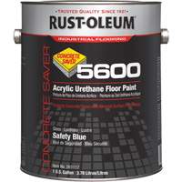 Peinture d'acrylique pour plancher Concrete Saver 5600 System, 1 gal., &agrave; l'eau, Brillant, Bleu Ottawa Fastener Supply
