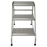 Aluminum Step Stand, 3 Steps, 34-9/16" x 22-13/16" x 30" High Ottawa Fastener Supply