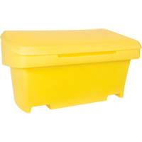 Heavy-Duty Outdoor Salt and Sand Storage Container, 24" x 48" x 24", 10 cu. Ft., Yellow NM947 | Ottawa Fastener Supply