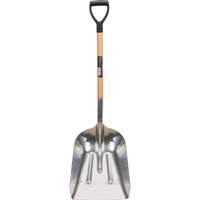 Scoop Shovel, Wood, Aluminum Blade, D-Grip Handle, 24-1/2" Length NM985 | Ottawa Fastener Supply