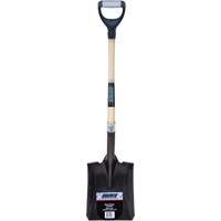 Heavy-Duty Square Shovel, Hardwood, Carbon Steel Blade, D-Grip Handle, 30" Long Ottawa Fastener Supply