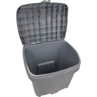 Salt & Sand Storage Bins, With Hasp, 21" x 27" x 26", 4.24 cu. ft., Grey Ottawa Fastener Supply