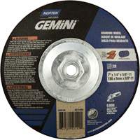 Gemini&reg; Saucer Wheel, 7" x 1/4", 5/8"-11 Arbor, Aluminum Oxide, Type 28 Ottawa Fastener Supply