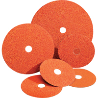 Blaze&reg; Fiber Discs, Ceramic Alumina, 24, 4-1/2" Dia x 7/8" Arbor Ottawa Fastener Supply