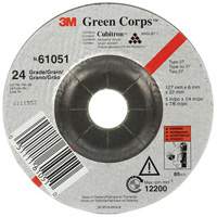 Meule flexible Green Corps, 5" x 1/4", Arbre 7/8", C&eacute;ramique, Type 1 Ottawa Fastener Supply
