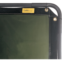Lavashield™ Curtain, 92" x 68.5", Moderate Transparency, Green NT831 | Ottawa Fastener Supply