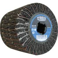 Tambour de conditionnement de surface Pro-Line, 4" dia. x 4" la, 3/4" Arbre, Grain 80, Oxyde d'aluminium Ottawa Fastener Supply