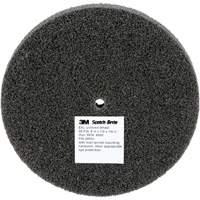 Scotch-Brite EXL Unitized Wheel, 5" x 1/2", 1/4" Arbor, Fine Grit, Silicon Carbide Ottawa Fastener Supply