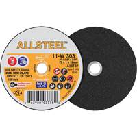 AllSteel Mini Cut-Off Wheel, 3" x 1/32", 3/8" Arbor, Type 1, Aluminum Oxide, 25470 RPM Ottawa Fastener Supply
