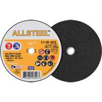 AllSteel Mini Cut-Off Wheel, 4" x 1/32", 3/8" Arbor, Type 1, Aluminum Oxide, 19100 RPM Ottawa Fastener Supply