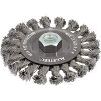 AllSteel Wire Brush, 4-1/2" Dia., 0.02" Fill, 5/8"-11 Arbor, Steel Ottawa Fastener Supply