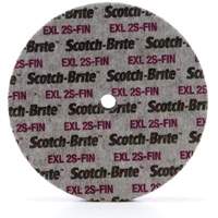 Meule unitaris&eacute;e EXL Scotch-Brite, 6" x 1/4", Arbre de 1/4", Grain de Fin, Carbure de silicium Ottawa Fastener Supply