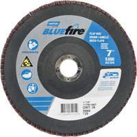 Disque &agrave; lamelle conique centr&eacute; BlueFire R884P/R884V/R860, 7" x 7/8", Type 29, Grain P36, Alumine de zirconium Ottawa Fastener Supply
