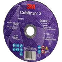 Cubitron 3 Cut-Off Wheel, 6" x 0.045", Type T27, Ceramic, 10200 RPM Ottawa Fastener Supply