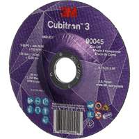 Cubitron™ 3 Cut-Off Wheel, 5" x 0.045", 7/8" Arbor, Type T27, Ceramic, 12250 RPM NY551 | Ottawa Fastener Supply