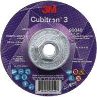 Cubitron 3 Cut-Off Wheel, 4-1/2" x 0.045", 5/8"-11 Arbor, Type T27, Ceramic, 13300 RPM Ottawa Fastener Supply
