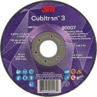 Cubitron 3 Depressed Centre Grinding Wheel, 5" x 1/4", 7/8" Arbor, Ceramic, Type T27 Ottawa Fastener Supply