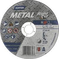 Metal RightCut Right Angle Cut-Off Wheel, 6" x 0.04", 7/8" Arbor, Type 01/41, Aluminum Oxide, 10185 RPM Ottawa Fastener Supply