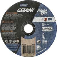 Gemini RightCut Right Angle Cut-Off Wheel, 6" x 0.045", 7/8" Arbor, Type 01/41, Aluminum Oxide, 10185 RPM Ottawa Fastener Supply