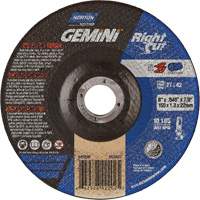 Gemini RightCut Right Angle Cut-Off Wheel, 6" x 0.045", 7/8" Arbor, Type 27/42, Aluminum Oxide, 10185 RPM Ottawa Fastener Supply