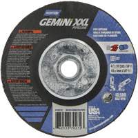 Gemini XXL Grinding & Cutting Wheel, 4-1/2" x 1/8", 5/8"-11 Arbor, Type 27, Aluminum Oxide Ottawa Fastener Supply