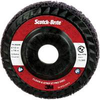 Scotch-Brite Clean and Strip XT Pro Disc XO-DC, 4-1/2" Dia., Extra Coarse Grit, Silicon Carbide Ottawa Fastener Supply