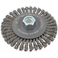 ALLSTEEL Wheel Wire Brush, 6" Dia., 0.02" Fill, 5/8"-11 Arbor Ottawa Fastener Supply