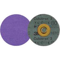 Disque en fibre Roloc Cubitron 3, 3" dia., Grain 80+, C&eacute;ramique Ottawa Fastener Supply